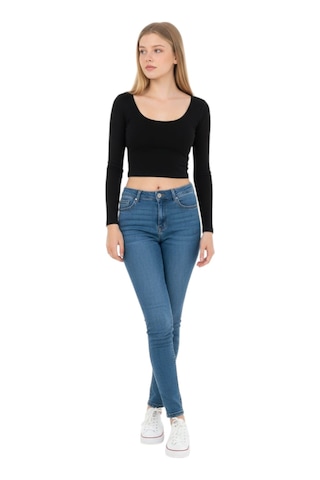 Batik Kadın Crop 25084 Siyah