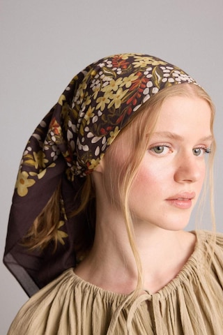 Defacto Manuka X Defacto Kadın Çiçek Desenli Pamuklu Bandana H9060ax26smbn104 Kahve-bn104