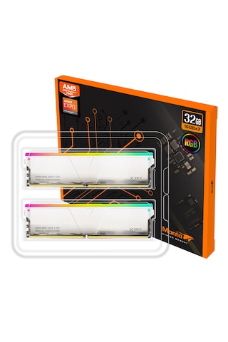V-color Manta Xsky Rgb 32gb 2x16gb Ddr5 6400mhz Cl32 Amd Expo Beyaz