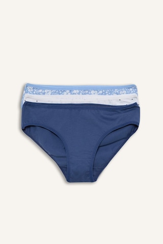 Defacto Kalp Desenli Ribana 3lü Slip Külot Kız Çocuk H1388a826smbe574 Mavi-be574