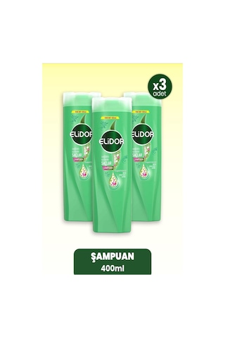 Elidor Superblend Uzayan Saçlar için Şampuan 3 x 400 ML
