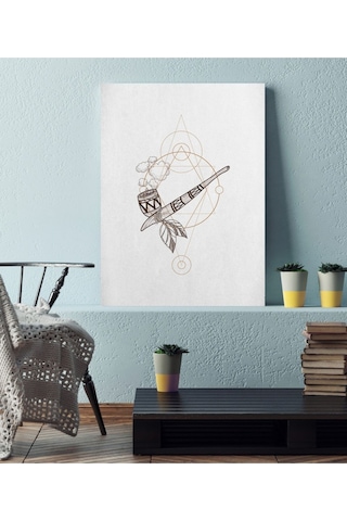 Kızılderili Piposu Ahşap Tablo 4mm