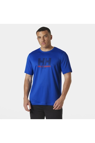 Helly Hansen Hh Tech Graphic 2.0 Erkek T-shirt-29793 Mavi