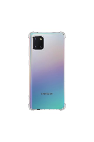 Samsung Uyumlu Galaxy Note 10 Lite Kapak Silikon Köşe Korumalı Antishock Airbag Şeffaf Kılıf