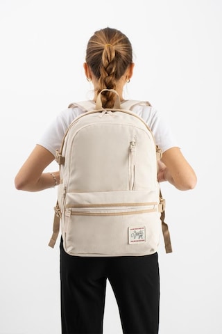 Ventis Unisex Okul Çantası Lise Ortaokul Sırt Çantası 43 30 Cm Ortopedik Sırt Çok Cepli Vnt3-c Bej