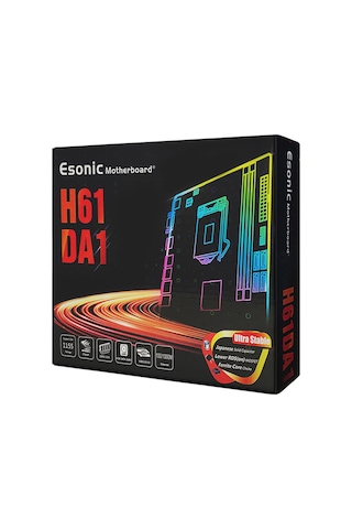 Esonic H61DA1 Intel H61 1600 MHz DDR3 Soket 1155 mATX Anakart