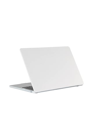 Macbook Air 15inç Uyumlu M2/m3/m4 Kılıf Premium İnce Pc Mat Bottom Kapak A3241 A2941 A3114 Renksiz