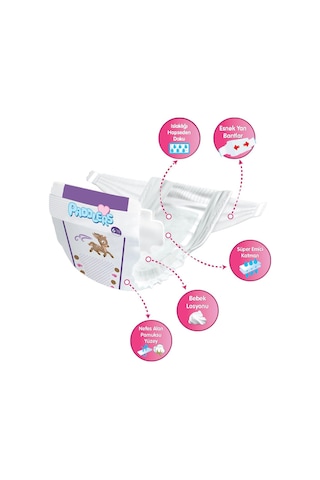 Paddlers Bebek Bezi 6 Numara X-Large 152 Adet (15+Kg) Ekstra Jumbo Set