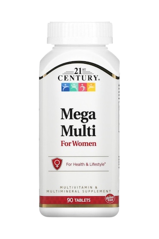21st Century Mega Multi Vitamin For Women B1+molybdenum+boron+inositol 90 Tablet Bayanlara Özel
