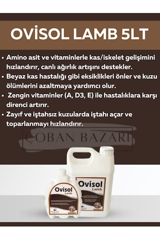 Royal İlaç Ovisol Lamb 5 Lt