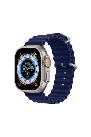 Watch Ultra 49mm Uyumlu Krd-75 Uyumlu Csk Kordon Lacivert