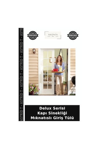 Delux Serisi Kapı Sinekliği Mıknatıslı Giriş Tülü