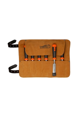 Bahco Ergo Iskarpela 6lı Set Deri Kılıflı 434-s6-lr