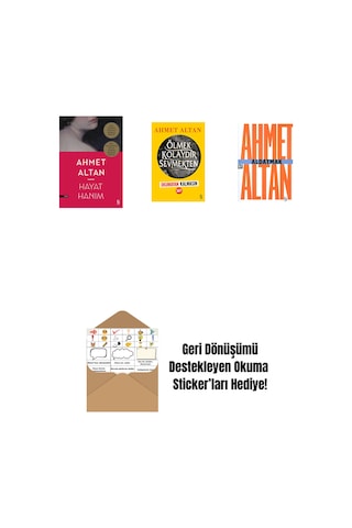 Hayat Hanım + Ölmek Kolaydır Sevmekten Okumayan Kalmasın + Aldatmak - Yalnızlığın Özel Tarihi Cep Boy + Okuma Sticker'ları