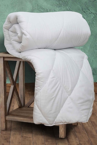 Elart Antialerjik Mikrofiber Silikon Dolgulu Çift Kişilik Yorgan-Beyaz-195 X 215 Beyaz