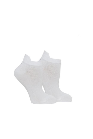 Thermoform Bambu 3'Lü Unisex Patik Çorap Beyaz Lacivert - Siyah