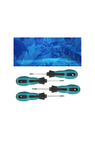 Shineyee Profesyonel Triangular Tamir Tornavida Seti - Krom-vanadyum Çelik Uç, Manyetik, Ergonomik Pp Sap, Kaymazsız, 4 Adet 1.8-3mm