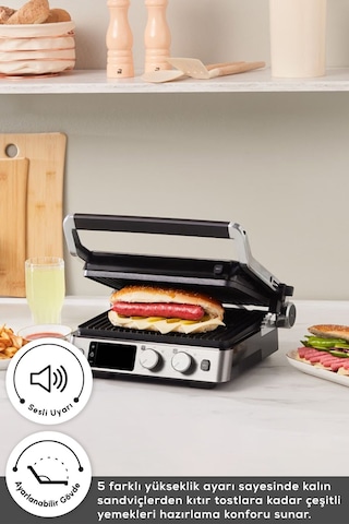 Karaca Compact Steel Sear and Grill Inox 2008 2000 W Izgara ve Tost Makinesi