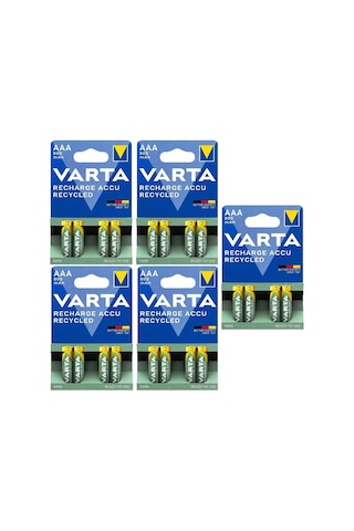 Varta 56703 800 mAh Blister AAA Ni-MH Şarj Edilebilir İnce Kalem Pil 2 x 10'lu