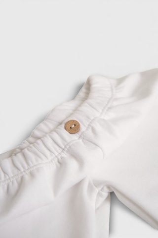 Pamuk Yumuşak Esnek Kumaş Bebek Çocuk Tayt Beyaz