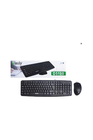 İzoly D5100 Usb Kablolu Q Klavye Mouse Set