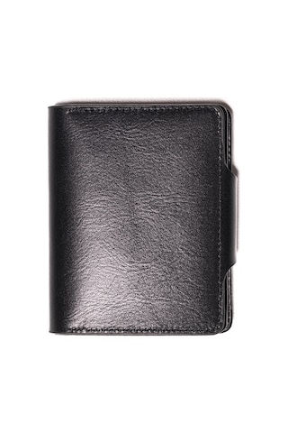 Black Cüzdan & Kartlık Erkek 866 Vergelio Purse Matte Crystal Wallet Card Holder Siyah