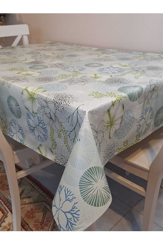 Elyaflı Pvc Masa Örtüsü Modern, Dayanıklı, Silinebilir Ve Şık Görünüm Fnt8211 Yeşil
