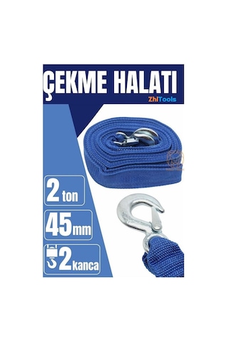 Zhltools Çekme Halatı 2 Ton 4 Metre Kemer Model