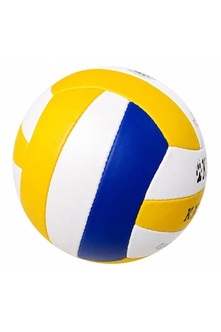 Katze Kt7000 Voleybol Topu El Dikişli Mavi Beyaz Beyaz - Mavi - Sarı
