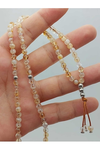 Yasamtohumu Sitrin Taşı 99luk Tesbih 4mm 36725 Çok Renkli