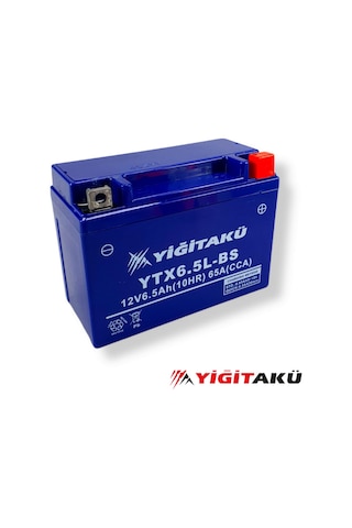 Yiğit Akü 12 V 6.5 Ah-Amper Ytx6.5l Motosiklet Aküsü 2023