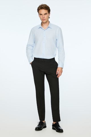 Morven Erkek Siyah Poliviskon Basic Düz Slim Fit Pantolon 26mc003025001 Siyah
