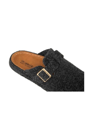 Muya Hopea 36911-086 Anatomik Taban Kadın Kışlık Ev Terliği Füme 36-40 Füme