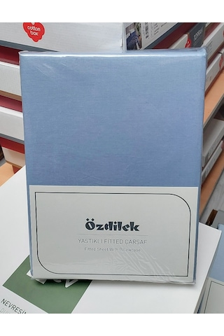 Özdilek Colourist Tek Kişilik Battal Çarşaf Seti 120x200 Buz Mavi Mavi