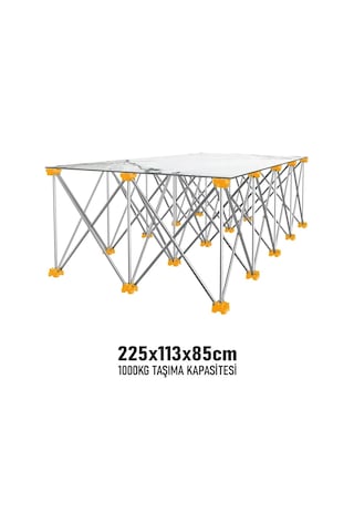 Sgs Katlanır Çalışma Tezgahı Alüminyum 225 113 85 Cm Sgs922