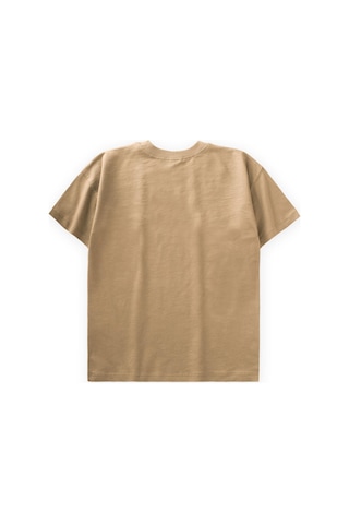 Cigit Etiket Detaylı T-shırt 8-12 Yaş Sundres Sarı