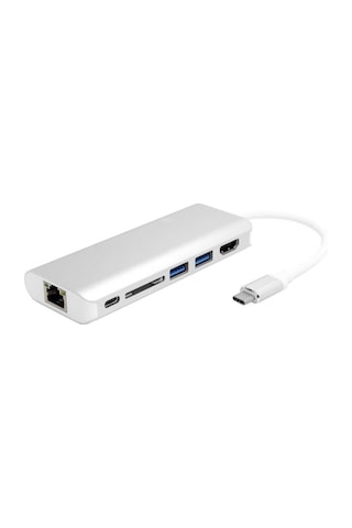 6 In 1 Type-C To Hdmi 2 Usb 3.0 Gigabit Sd Kart Type C Çevirici 215204028