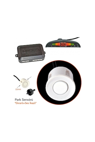 Guard Park Sensörü Led Ekranlı Ses İkazlı Beyaz