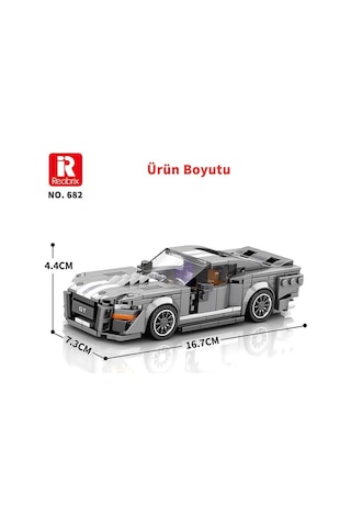 Reobrix Creator 682 Ford Shelby Gt500 Spor Araba Yaratıcı Yapı Blok Seti Building Blocks - 476 Parça