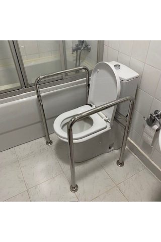 Dekosan Engelli Klozet Yanı Tutunma Barı Gri