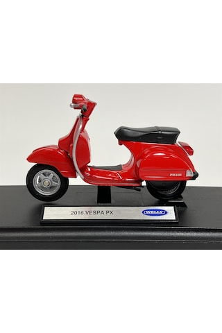 2016 Vespa Px Kırmızı 1:18