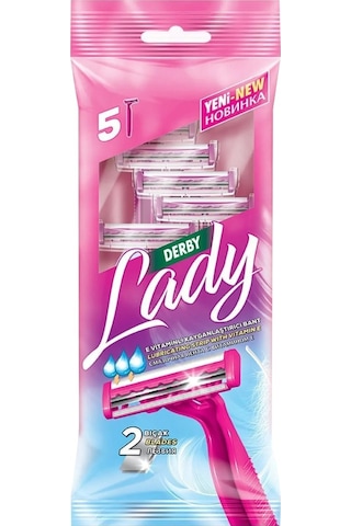 Derby Lady 2 5 Li Poşet Tıraş Bıçağı X 3 Adet