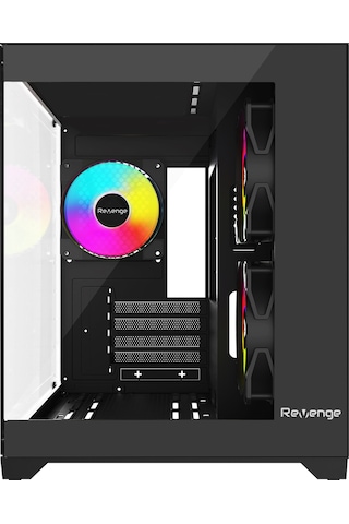 Revenge Nova 3 RGB Fanlı Temperli Cam Panel Boş m-ATX Gaming Oyuncu Bilgisayar Kasası