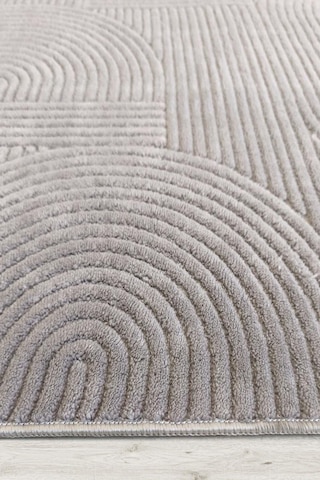 Yumuşak Dokulu İskandinav Dekoratif Kaymaz Taban Yıkanabilir Yolluk Antre Hol Halısı Salon Halısı Gri