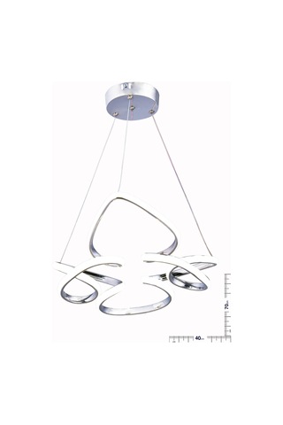 Hale Küçük Krom Led Avize Krom