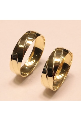 Hakan Güler Kuyumculuk Altın Taşsız Meltem Model Alyans