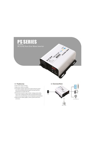 Uretech 300 Watt 12V Tam Sinüs İnverter 300 W 12V-220V İnvertör