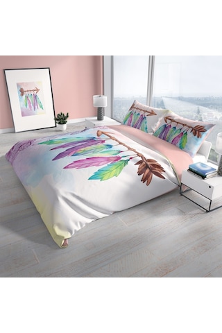Cattleya Sleep 3D Pamuk Saten Çift Kişilik Nevresim Takımı