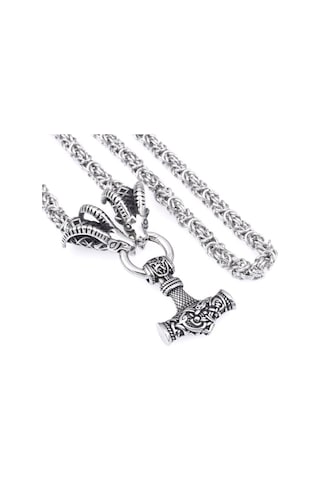 Altın Viking Retro Koyun Kafası Kolye, İskandinav Mitolojisinde Çekiç Kolye Kolye, Erkek Punk Hip Hop Parti Aksesuarları, Arkadaşlar Için Doğum Günü Hediyesi Altın