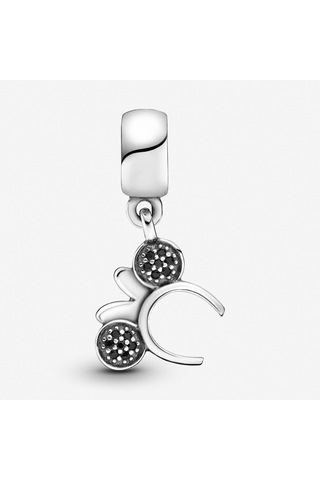 Nur Silver Minnie Kurdele Taç Gümüş Sallantılı Charm Nur-ch00014 Çok Renkli